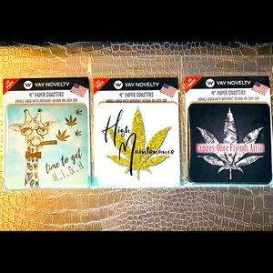 3 packs 10Paper Coasters in each pk